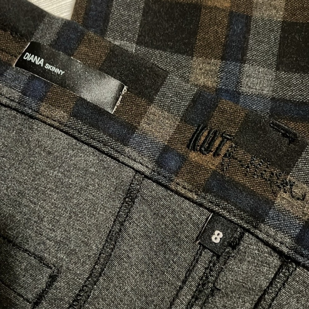 Kut from Kloth Plaid Women's Pants - Picture 6 of 9